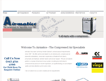 Tablet Screenshot of airmatics.com.au